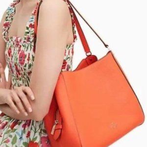Leather Kate Spade Orange Bag, Women's Fashion